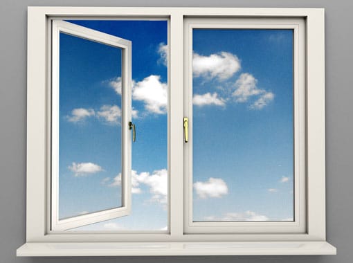 Double vitrage neuf fenetre double vitre ciel bleu nuages